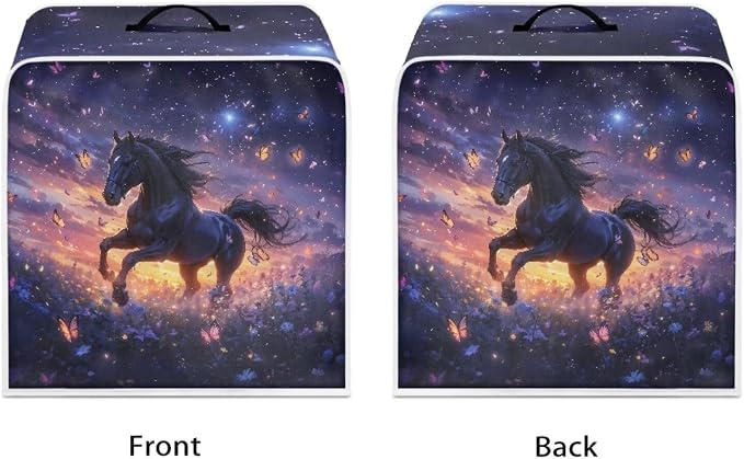 Mumeson Butterfly Horse Coffee Maker Cover, Blender Cover Dust Protection - Image 7