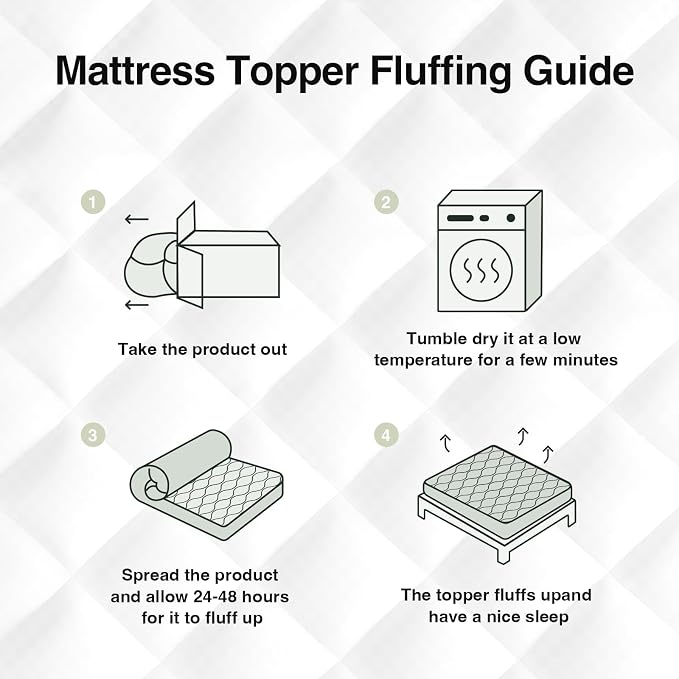 Novilla Twin XL Mattress Topper, Extra Thick Pillow Top Mattress Pad - Image 6