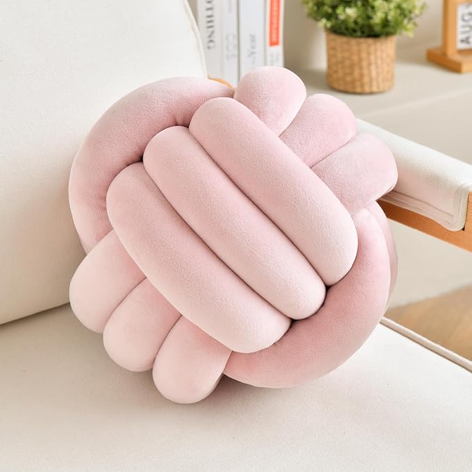 Decorative Throw Knot Pillow Ball by LUSJNGE