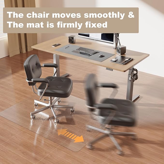 36"x48" Computer Chair Mat for Hardwood, PVC Office Mat for Hardwood Floor - Image 4