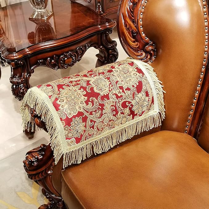 LUFEIJIASHI Luxury Couch Arm Covers, Washable Armrest Protectors - Image 3