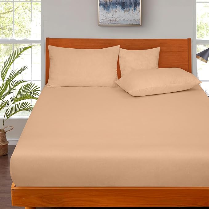 ROYALE LINENS 300 Thread Count 100% Long Staple Combed Cotton Fitted Sheet - Image 8