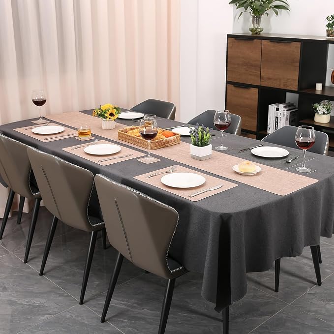 Table Runners 55 Inches Long, Dual-Sided Faux Leather Farmhouse Table Runner - Image 6