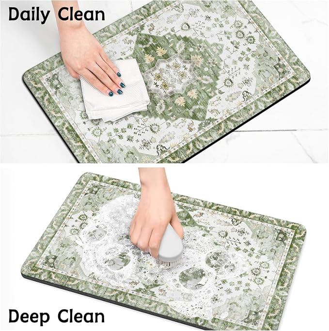 Pet Food Mats for Floor, Absorbent Dog Mat for Food and Water Dispenser Mat - Image 7