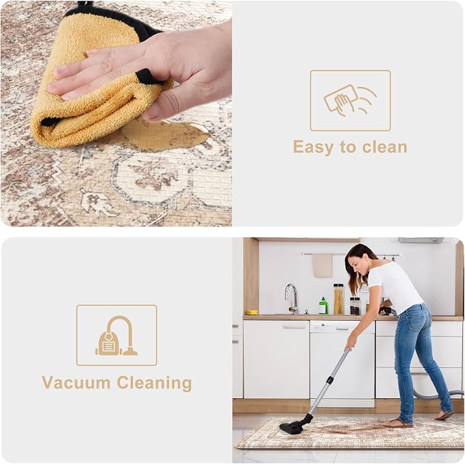KIMODE Farmhouse Kitchen Mats, Anti Fatigue Kitchen Rugs Sets of 2, Non Slip - Image 5