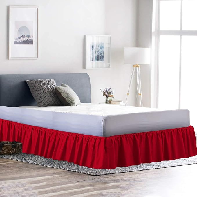 Ruffled Bed Skirt 18 Inch Drop Dust Ruffle - Image 2