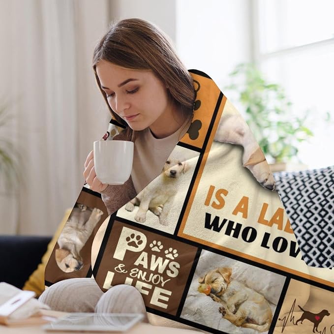Labrador Dog Print Blanket Best Dog Pet Animal Throw Blankets - Image 5