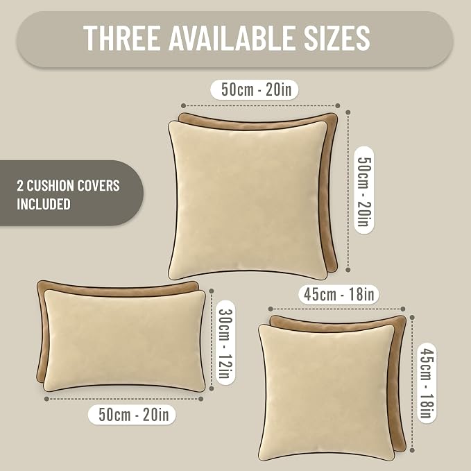 Set of 2 Decorative Throw Pillow Covers Cushion Cases. Soft Velvet. Contrast - Image 7