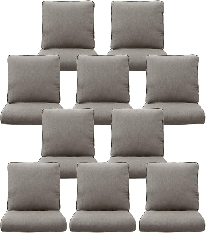 10-Piece Outdoor Patio Cushion Set by Pugire