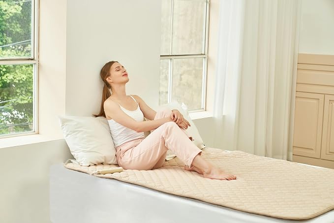 99% EMF Blocking Heated Mattress Pad Full/Double Size. 8 Heat Settings - Image 8