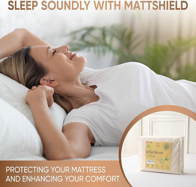 Luxury Waterproof Organic Mattress Protector Twin - Image 6