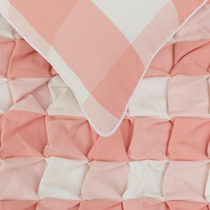 The HomeCentric King/Queen/Twin Peach Pink Decorative Twin 53"x18" Bed Runner - Image 3