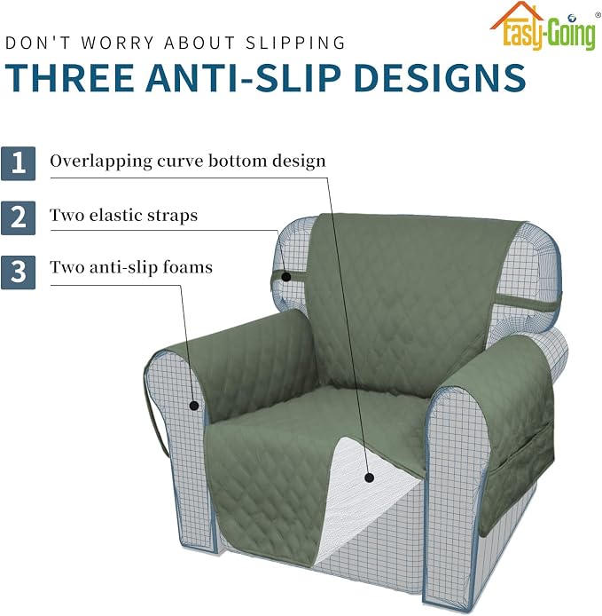 Easy-Going Sofa Slipcover Chair Cover Waterproof Couch Cover Washable Sofa - Image 3