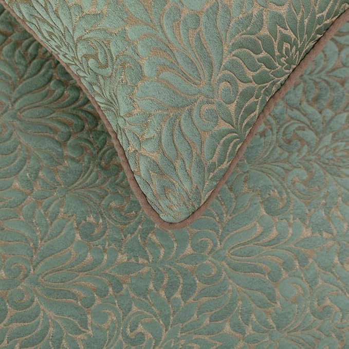The HomeCentric King/Queen/Twin Blue & Beige Designer Full 68"x18" Bed Runner - Image 3