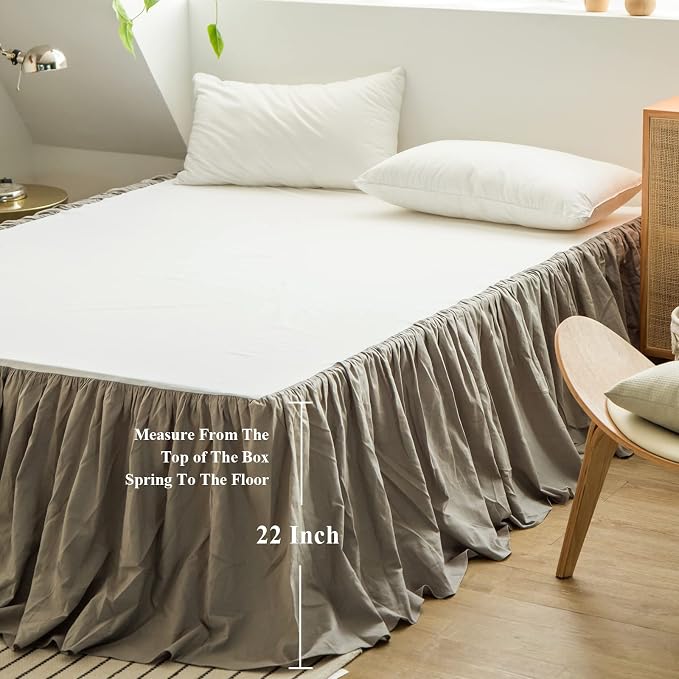 BISELINA French Linen Bed Skirt - Image 4