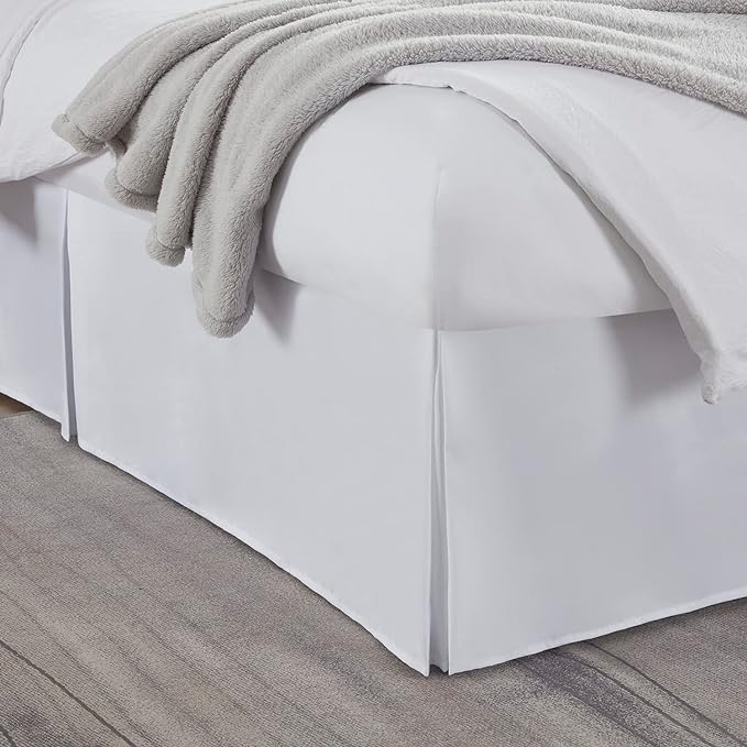 Nestl White Full Bed Skirt by Nestl