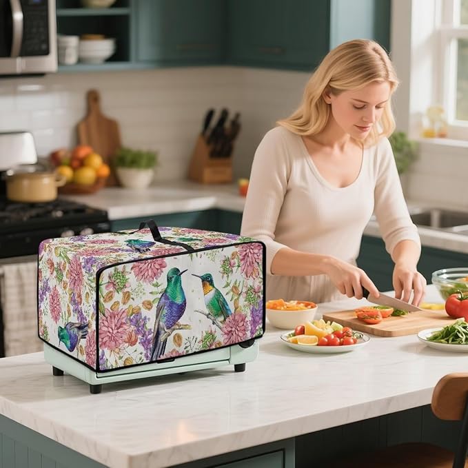 Toaster Oven Dust Cover for Countertop Convection Ovens, Dustproof Small - Image 7