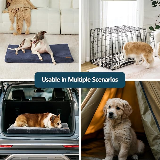 Dog Crate Pad - Dog Bed Large Sized Dogs - XL Memory Foam Pet Bed - Image 6