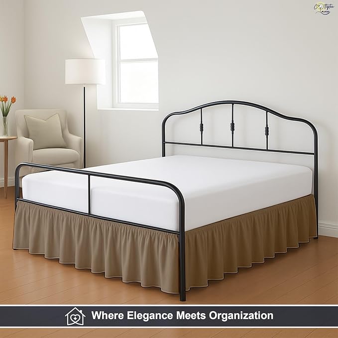 Cottington Lane Ruffled Bed Skirt Twin Size - Image 8