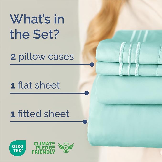 King Size 4 Piece Sheet Set - Image 2