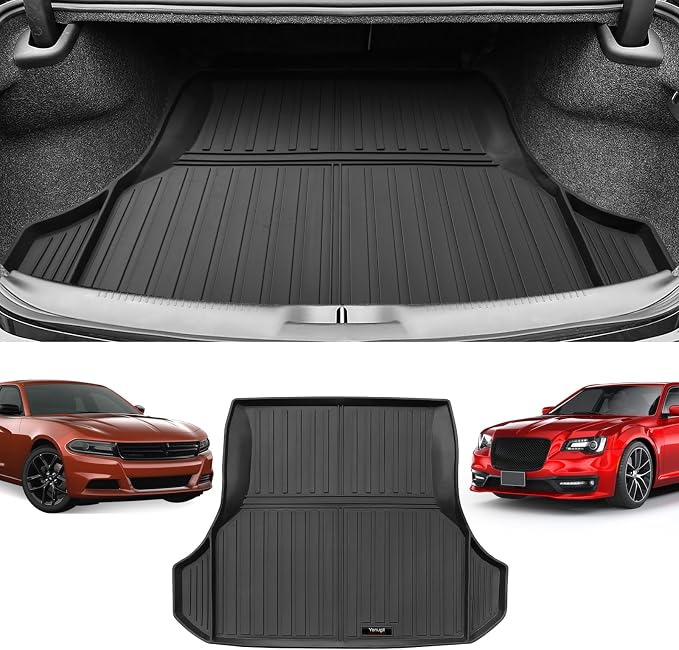 Custom for 2011-2023 Chrysler 300C/Dodge Charger Cargo Mats Trunk Liner All by Yonugli