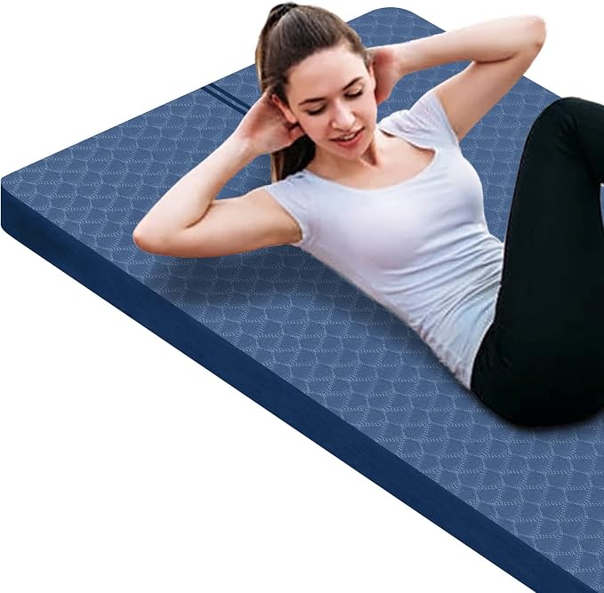 nuveti Large Exercise Mat - 15mm/20mm/30mm Thick Yoga Mat | Workout Mat by BecomeBetterYourself