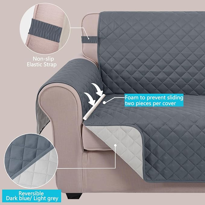 U-NICE HOME 4 Seater Sofa Cover 91 Inch Large Couch Covers - Image 3