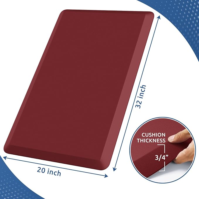 KitchenClouds Kitchen Mat Cushioned Anti Fatigue Rug 20"x32" Waterproof - Image 2