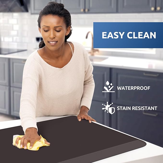 KitchenClouds Kitchen Mat Cushioned Anti Fatigue Rug 20"x32" Waterproof - Image 3