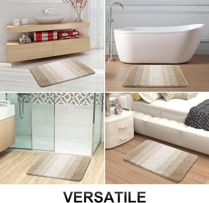 OLANLY Bathroom Rugs Mat 30x20, Extra Soft Absorbent Microfiber Bath Rugs - Image 7