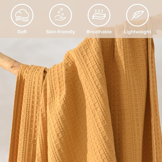 100% Cotton Waffle Blanket - Image 4