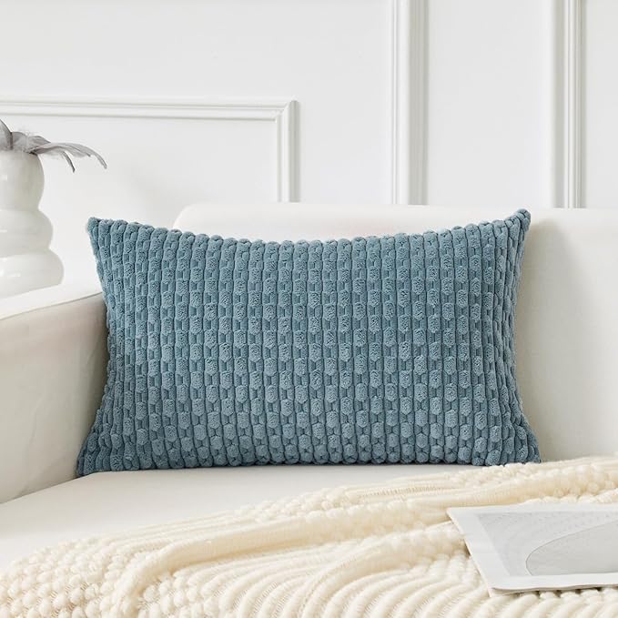 Kevin Textile 12x24 Inch Pillow Cover 1 Pack Boho Decorative Soft Striped by KevinTextile