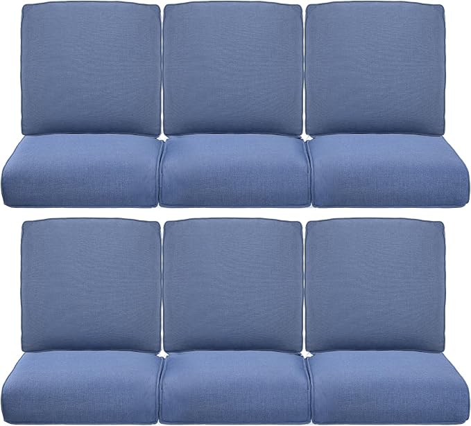 Pop 22x25/22x24 Outdoor Furniture Cushions Set of 6 by ACTREST