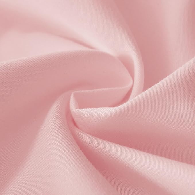 MEILA Wrap Around Bed Skirt Three Fabric Sides Elastic Dust Ruffled 24 Inch - Image 5