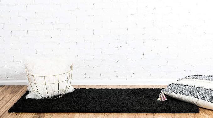 Unique Loom Solid Shag Collection Area Rug - Image 3