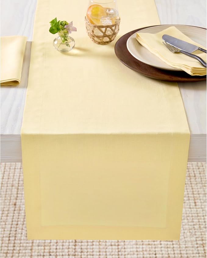 Solino Home Linen Table Runner 36 Inches by SolinoHome