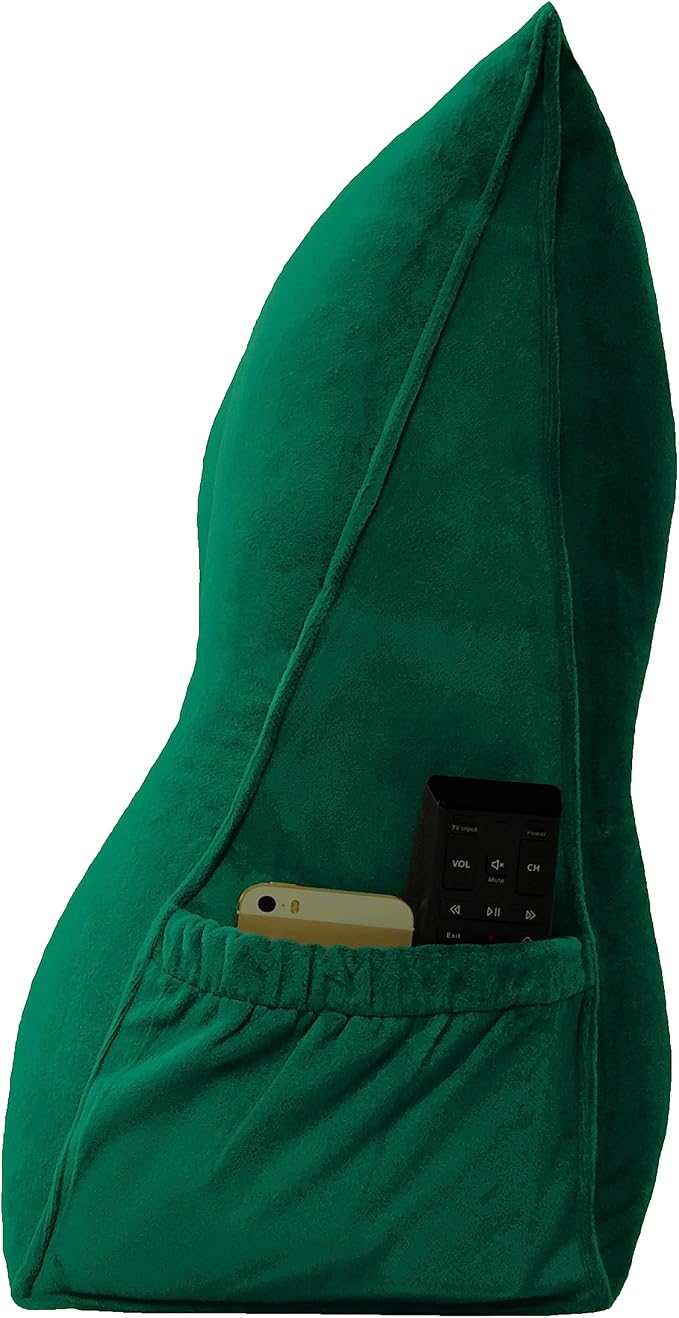 Triangular Reading Bed Rest Pillow Large Bolster Cushion Headboard Backrest - Image 3