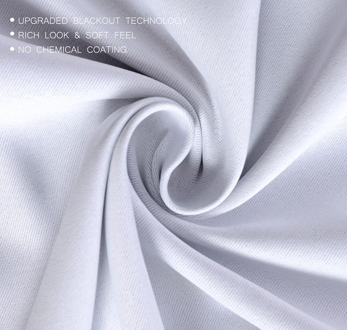 MIUCO Room Darkening Thermal Insulated Grommet Window Blackout Curtains - Image 3