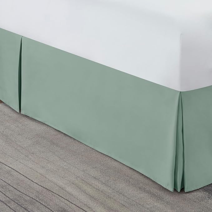 Nestl Sage Green Twin Bed Skirt - Image 8