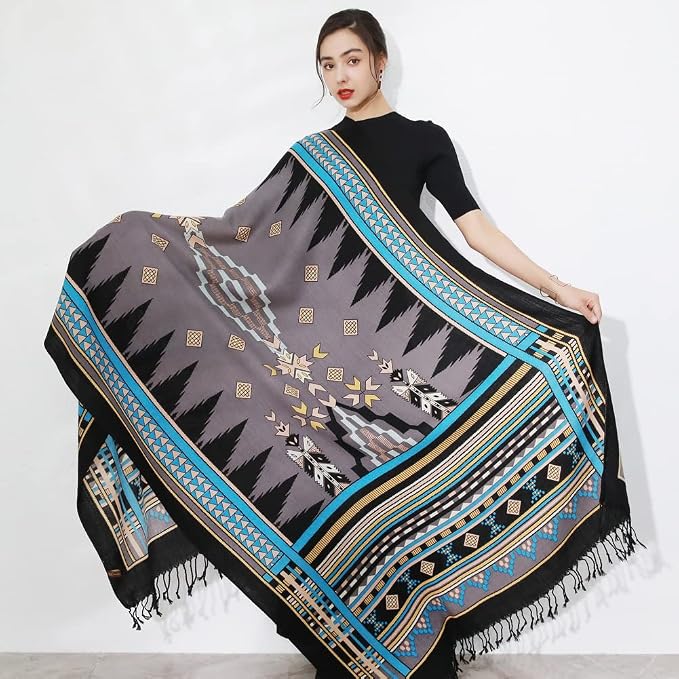 DANA XU 100% Merino Wool Pashmina Shawl - Image 7