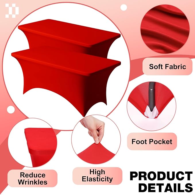 Trlyc 2 Pack 8FT Spandex Table Cloth - Image 2