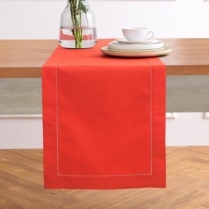 Solino Home Cotton Linen Table Runner 48 Inches by SolinoHome