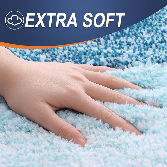 OLANLY Bathroom Rugs Mat 24x16, Extra Soft Absorbent Microfiber Bath Rugs - Image 3