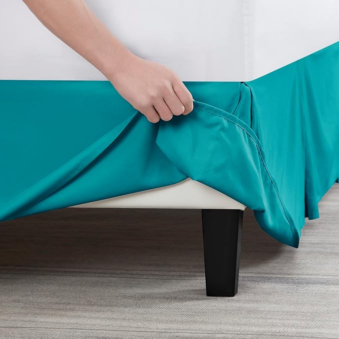 Nestl Teal Twin XL Bed Skirt - Image 5
