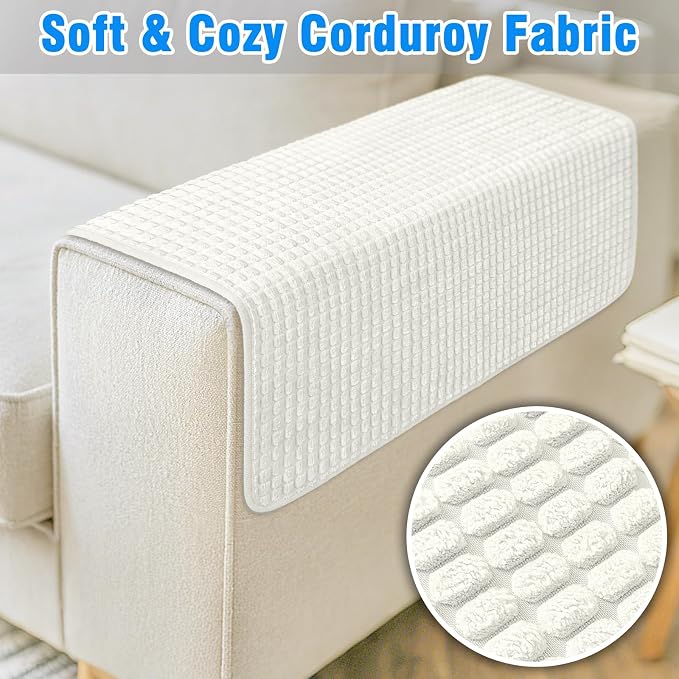 Couch Arm Covers, Sofa Arm Covers, Waterproof Armrest Cover - Image 4