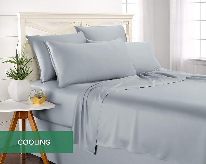 Pure Bamboo King Sheets, Genuine 100% Organic Viscose Derived from Bamboo Bed - Image 5