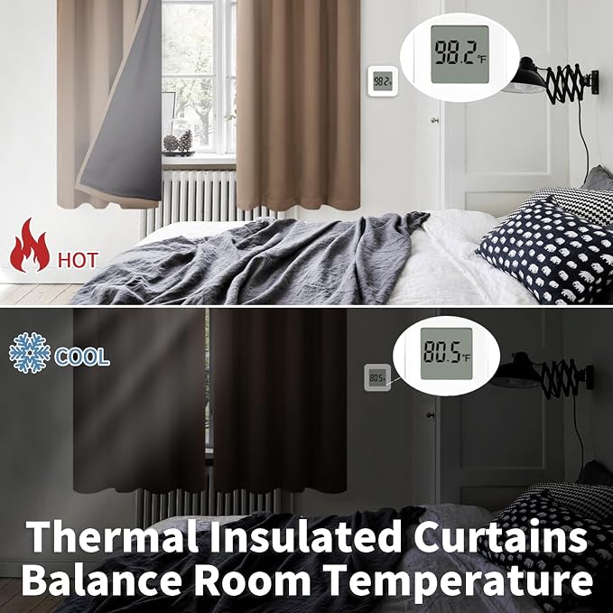 BGment Thermal Insulated 100% Blackout Curtains - Image 4