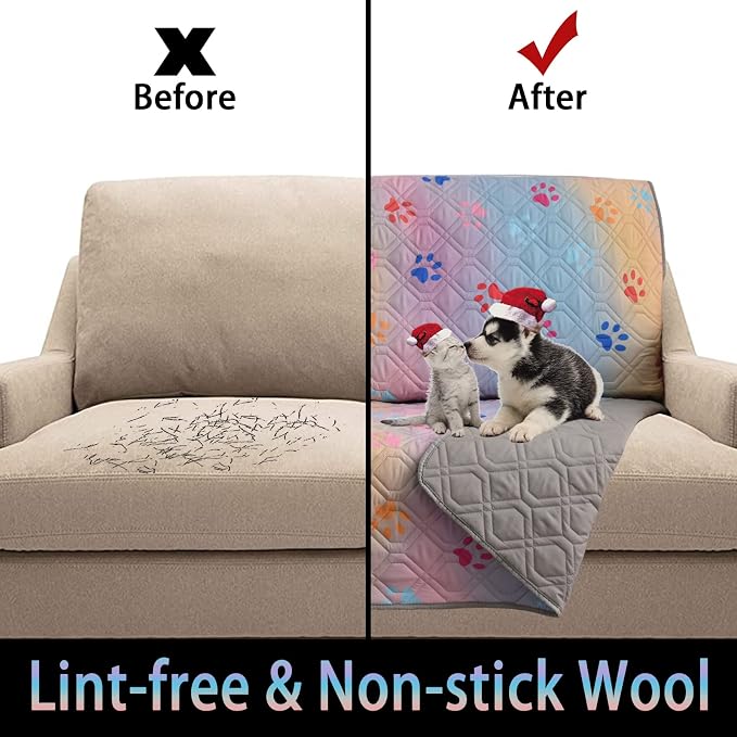 100% Waterproof Dog Bed Cover 52x82 inch Reversible Changing Pad Reusable - Image 4