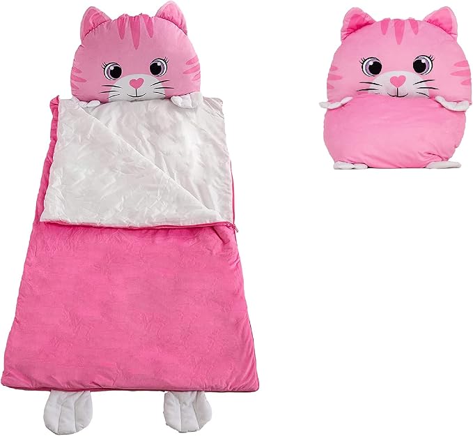 Kid's Nap Buddies Character Preschool Nap Mat, Toddler Sleeping Bag by UnicornsRobots