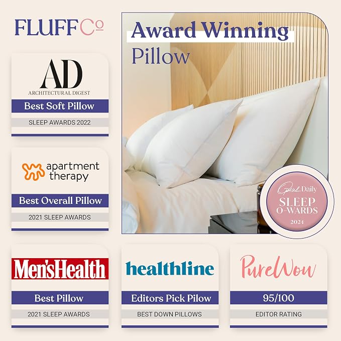 FluffCo Zen Fluff™ Down King Pillow - Image 2